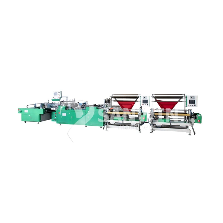 Biodegradable PP PE Plastic Bag Making Machine for Packaging Bag, Shopping, Patch, Flower, Chicken, Bread, Garbage T Shirt Bag Plastic Film Folding Machine